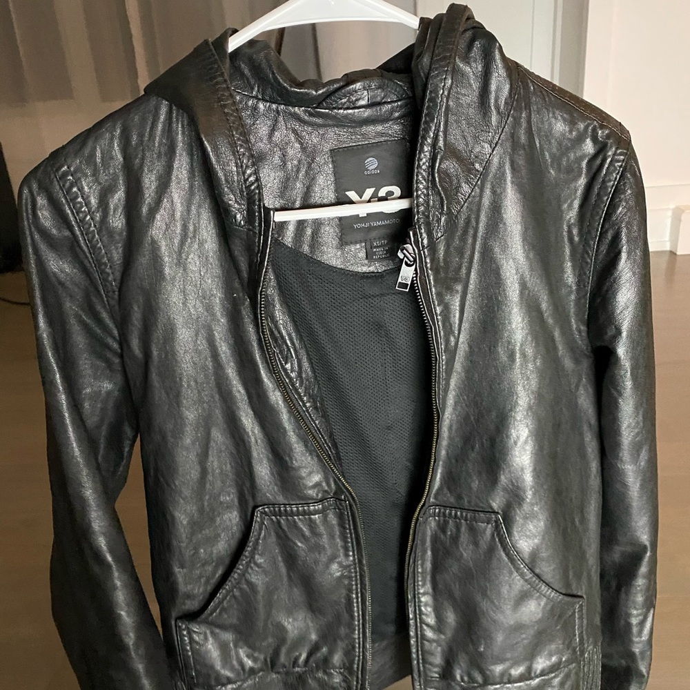 Natural leather Y-3 jacket
